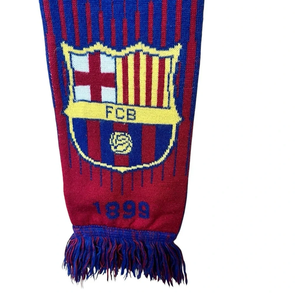 FC Barcelona Home Scarf 62 Inch Soccer Football Fan Club Blaugrna Catalonia Gift